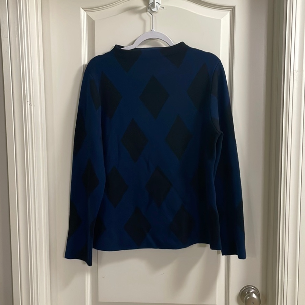 Ann Taylor Sweater
Black and blue diamond pattern